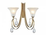 Бра Newport TEONA М0069914 цвет плафона/подвески Белый, Прозрачный, цвет арматуры Золото