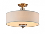 Светильник на штанге Newport MISSOURI М0070498 цвет плафона/подвески Бежевый, цвет арматуры Латунь, Прозрачный