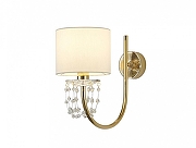 Бра Newport OLIVIA М0070572 цвет плафона/подвески Белый, Прозрачный, цвет арматуры Золото