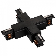 Соединитель с токопроводом X-образный для треков Arlight LGD-4TR 026143 цвет арматуры Черный