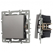 Выключатель перекрестный одноклавишный без рамки Arlight SWT 043720 цвет Серый