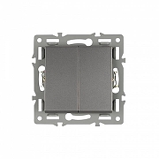 Выключатель двухклавишный без рамки Arlight SWT 043726 цвет Серый-2