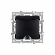 Розетка влагозащищенная с заземлением и со шторкой, без рамки с крышкой Arlight SCT 043746 цвет Черный-2