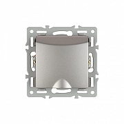 Розетка влагозащищенная с заземлением и со шторкой, без рамки с крышкой Arlight SCT 043747 цвет Серый-2