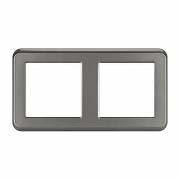 Рамка на 2 поста Arlight VERSA 043780 цвет Серый-2