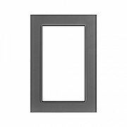 Рамка для двойной розетки Arlight GLARE 043792 цвет Серый-2