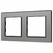 Рамка на 2 поста Arlight GLARE 043798 цвет Серый