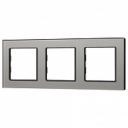 Рамка на 3 поста Arlight GLARE 043801 цвет Серый
