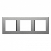 Рамка на 3 поста Arlight GLARE 043801 цвет Серый-1