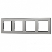Рамка на 4 поста Arlight GLARE 043804 цвет Серый