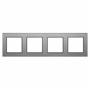 Рамка на 4 поста Arlight GLARE 043804 цвет Серый-2