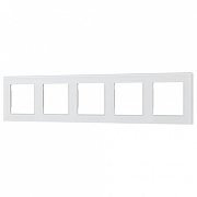 Рамка на 5 постов Arlight GLARE 043805 цвет Белый