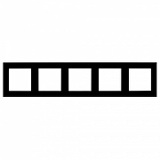 Рамка на 5 постов Arlight GLARE 043806 цвет Черный-2