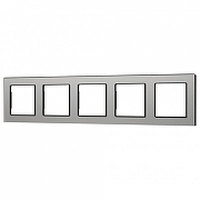 Рамка на 5 постов Arlight GLARE 043807 цвет Серый