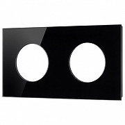 Рамка на 2 поста Arlight GLARE 043836 цвет Черный
