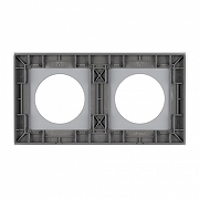Рамка на 2 поста Arlight GLARE 043837 цвет Серый-1