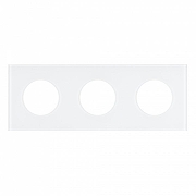 Рамка на 3 поста Arlight GLARE 043838 цвет Белый-2