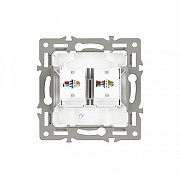 Розетка двойная RJ-12 и Ethernet RJ-45, без рамки Arlight SCT 045338 цвет Серый-1