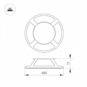 Плафон металлический Arlight ART-DECK 045353 цвет серебро-3