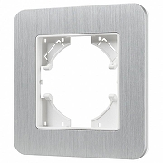 Рамка на 1 пост Arlight AKIRY 049680 цвет Серебро