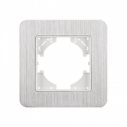 Рамка на 1 пост Arlight AKIRY 049680 цвет Серебро-1