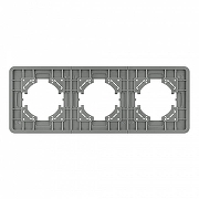 Рамка на 3 поста Arlight OMALI 049698 цвет Серый-1