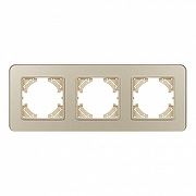Рамка на 3 поста Arlight OMALI 049699 цвет Золото-1