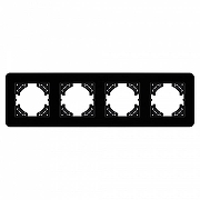 Рамка на 4 поста Arlight OMALI 049701 цвет Черный-1