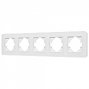Рамка на 5 постов Arlight OMALI 049704 цвет Белый
