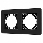 Рамка на 2 поста Arlight OMALI 049709 цвет Черный