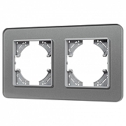 Рамка на 2 поста Arlight OMALI 049710 цвет Серый