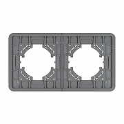 Рамка на 2 поста Arlight OMALI 049710 цвет Серый-1