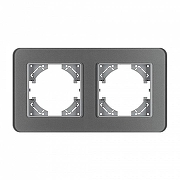Рамка на 2 поста Arlight OMALI 049710 цвет Серый-2