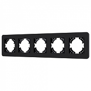 Рамка на 5 постов Arlight OMALI 049721 цвет Черный