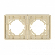 Рамка на 2 поста Arlight AKIRY 049726 цвет Золото-2