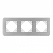 Рамка на 3 поста Arlight AKIRY 049728 цвет Серебро-1