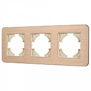 Рамка на 3 поста Arlight AKIRY 049730 цвет Золото