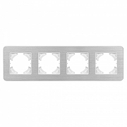 Рамка на 4 поста Arlight AKIRY 049731 цвет Серебро-1