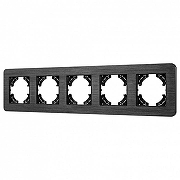 Рамка на 5 постов Arlight AKIRY 049735 цвет Черный