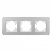 Рамка на 3 поста Arlight AKIRY 049740 цвет Серебро-1