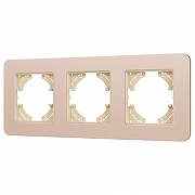 Рамка на 3 поста Arlight AKIRY 049742 цвет Золото