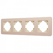 Рамка на 4 поста Arlight AKIRY 049745 цвет Золото