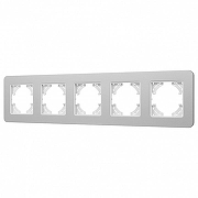 Рамка на 5 постов Arlight AKIRY 049746 цвет Серебро