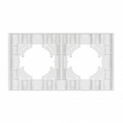 Рамка на 2 поста Arlight PERIO 049750 цвет Белый-2