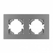 Рамка на 2 поста Arlight PERIO 049752 цвет Серый-2