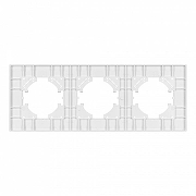 Рамка на 3 поста Arlight PERIO 049754 цвет Белый-1