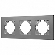 Рамка на 3 поста Arlight PERIO 049756 цвет Серый