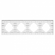 Рамка на 4 поста Arlight PERIO 049759 цвет Черный-2