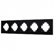 Рамка на 5 постов Arlight PERIO 049763 цвет Черный