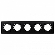 Рамка на 5 постов Arlight PERIO 049763 цвет Черный-1